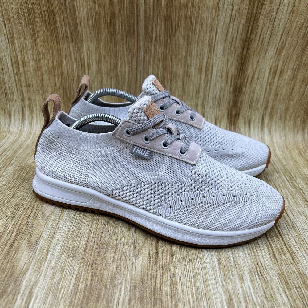 True Linkswear True Knit Men's Size 7 M‎ Gray Gum Golf Spikeless Sneakers Shoes